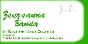 zsuzsanna banda business card